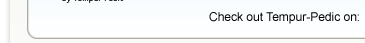 Check out Tempur-Pedic on:
