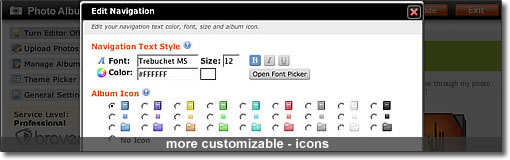 change icons