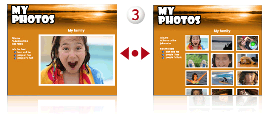 Image displays a sample of Bravenet Photo Album