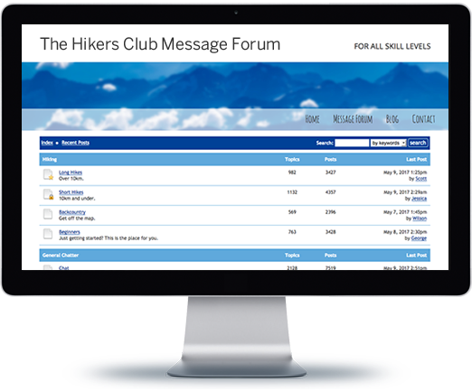 Embeddable Messages Forums for your Website